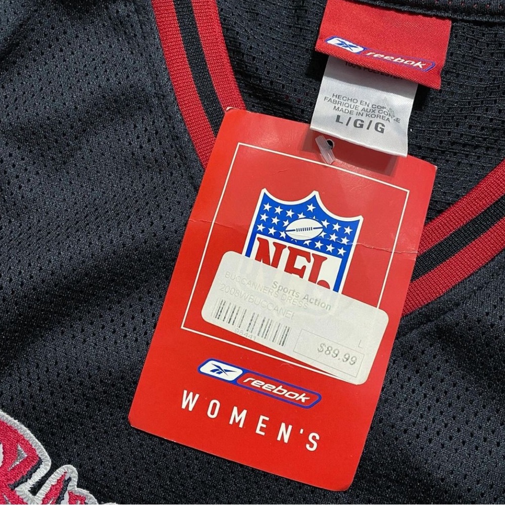 Reebok NFL Tampa Bay Buccaneers Keyshawn Johnson No. 19 Jersey Dress - Picture 9 of 11